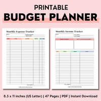 Budget Planner (Printable)