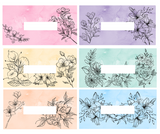 Floral Design Horiztonal Cash Envelopes (Printable)