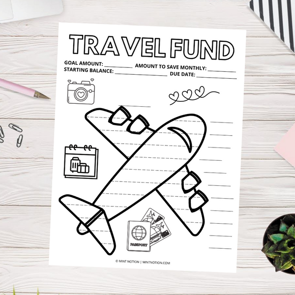 Travel Savings Tracker (Printable)