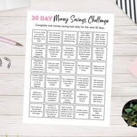 30 Day Savings Challenge - Save $1,000 In A Month