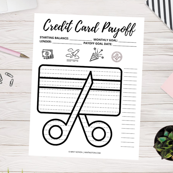 Credit Card Debt Payoff (Printable)