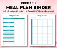 Meal Plan Binder – Mint Notion Shop