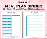 Meal Plan Binder