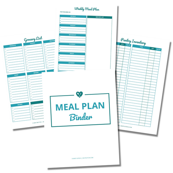 Meal Plan Binder – Mint Notion Shop meal-plan-binder-mint-notion-shop