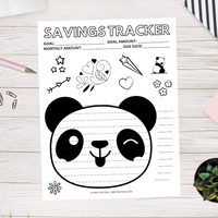 Panda Savings Tracker (Printable)