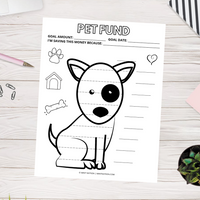 Pet Dog Savings Tracker (Printable)