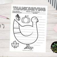 Thanksgiving Savings Tracker (Printable)